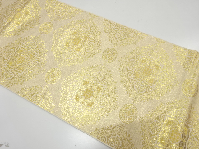 華紋織り出し　袋帯